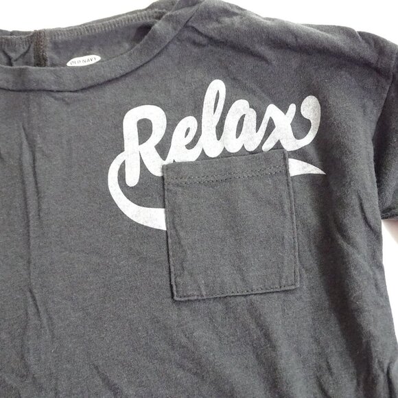 Old Navy Relax Long Sleeve Tshirt Top Kid Boys Girls XS Gray Crewneck - Picture 2 of 8